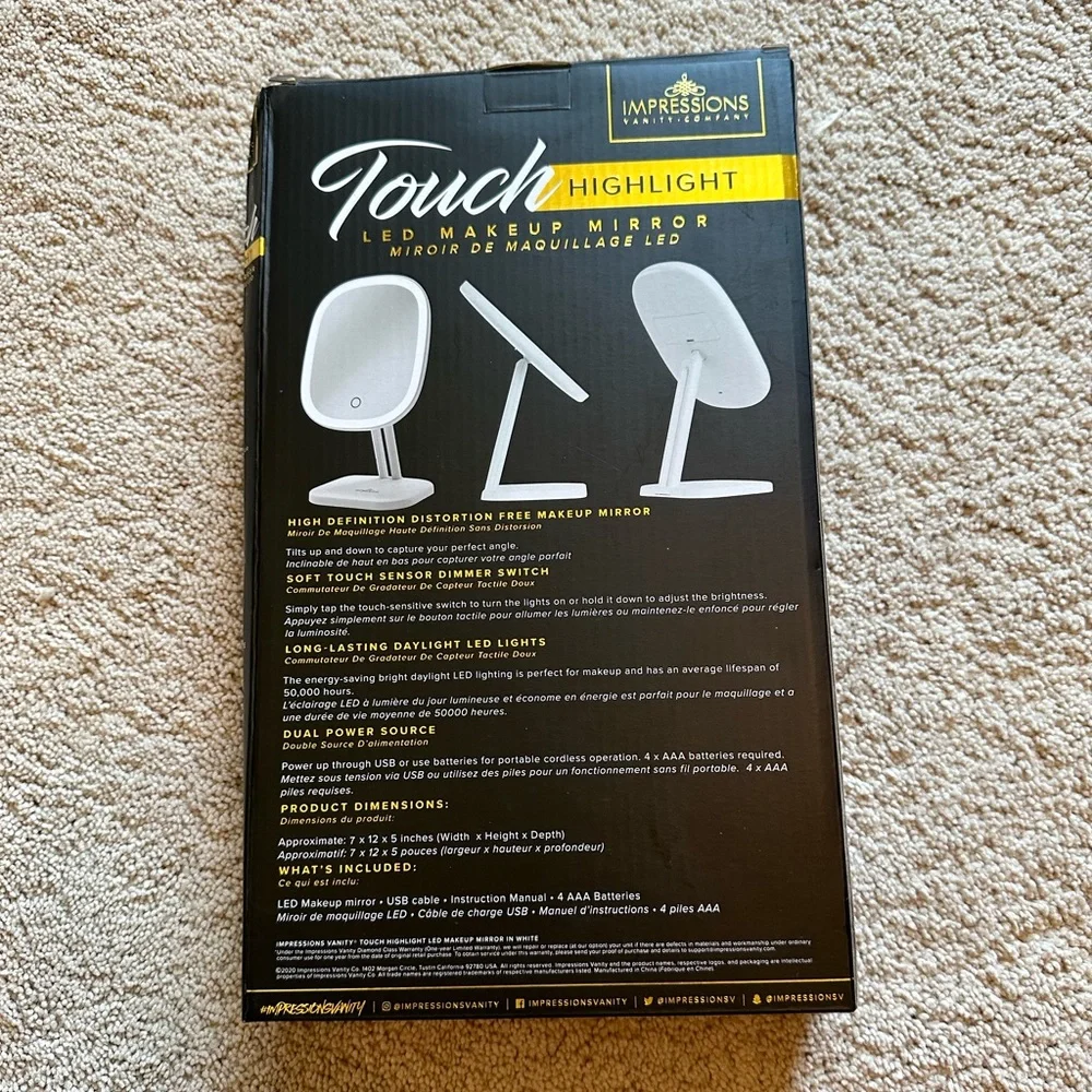 Impressions Touch Highlight makeup mirror